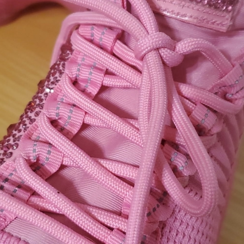 Steve Madden Maxima SM NY90 Pink Stone Sneakers Size 8 - Picture 5 of 13
